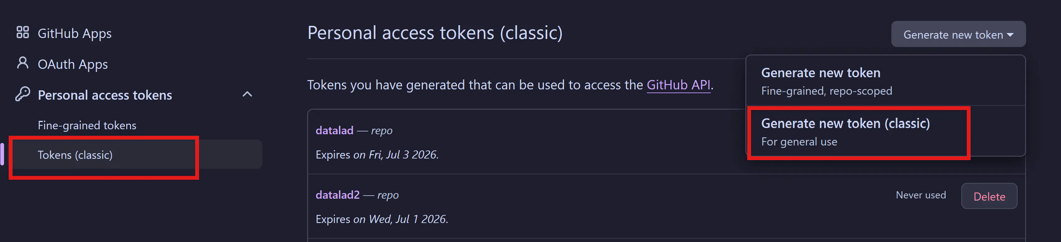Classic Token